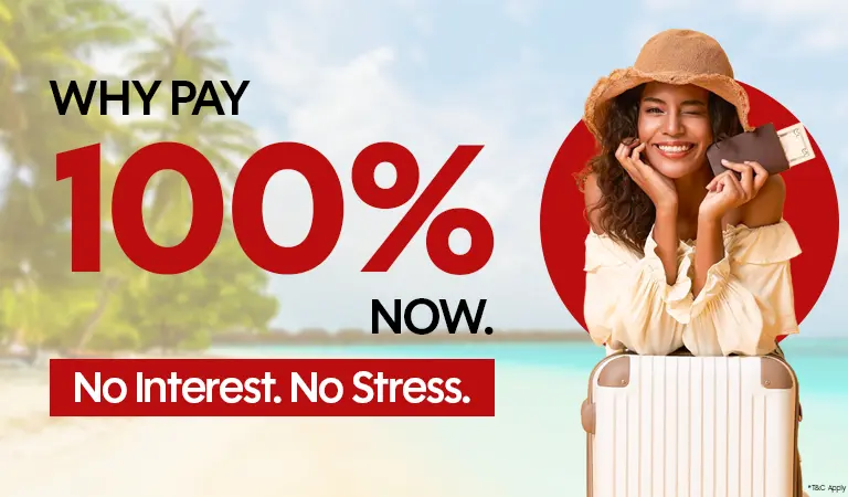 Book Now & Pay in parts