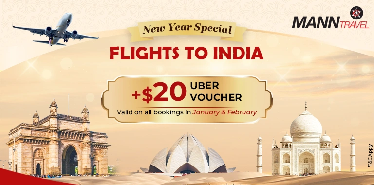 New Year Special – Flights to India