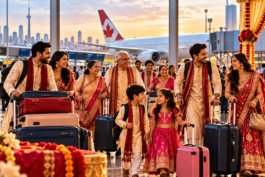 Group Flights to India for a Wedding from Canada A Planners Guide for Big Families
