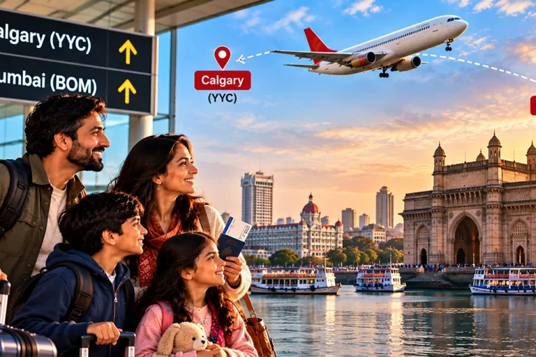 Flights Calgary to Mumbai One-Stop Options Journey Times and Tips for Alberta Families