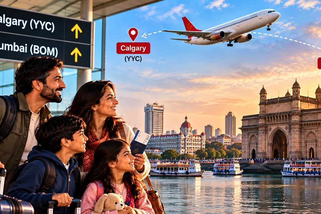 Flights Calgary to Mumbai One-Stop Options Journey Times and Tips for Alberta Families