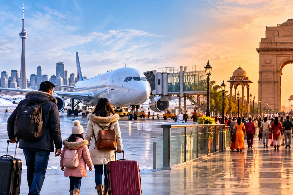 Flights to India in January 2027 from Canada Mann Travel
