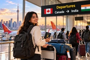 international students flying home to India from Canada