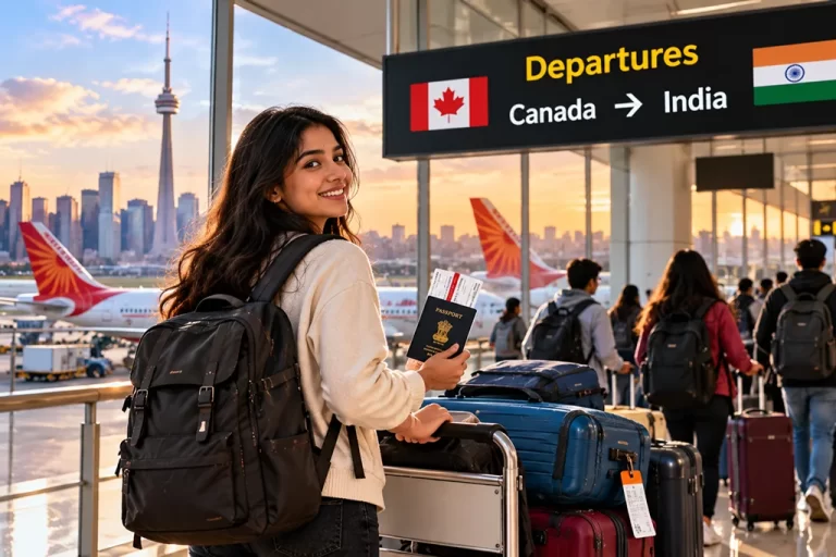 international students flying home to India from Canada